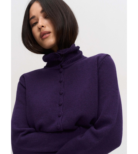 VIOLET PURPLE KNIT CARDIGAN