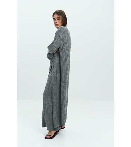 GREY WOOL CARDIGAN