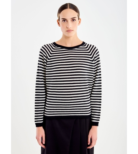STRIPED CREW NECK