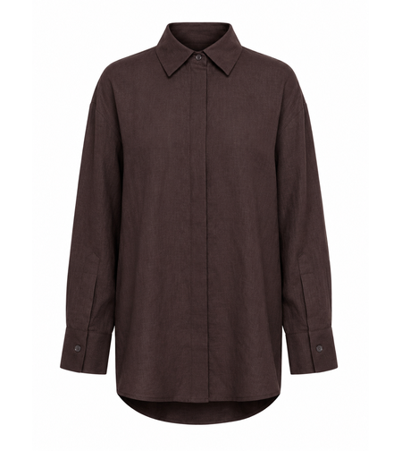 BROWN LINEN SHIRT