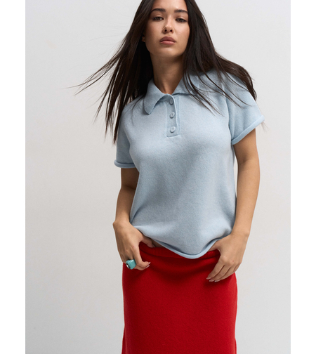 Sky Wool Polo