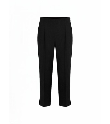 BLACK TAILORED CAPRI PANTS