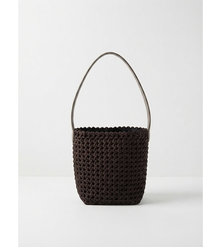 BUCKET BAG IN BROWN
