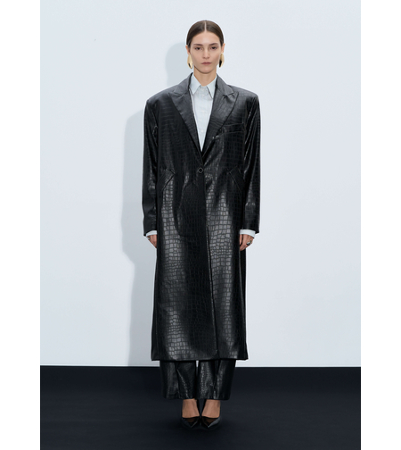 CROCO BLACK COAT