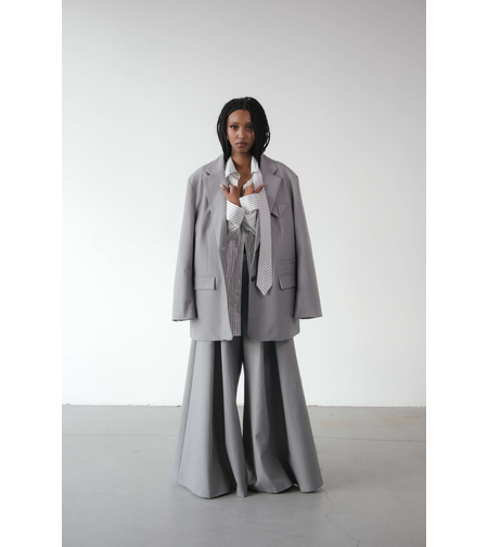 OVERSIZED TAILORED GREY BLAZER