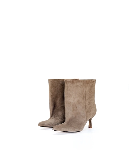TAUPE SUEDE ANKLE BOOTS