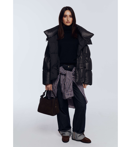 BLACK JACKET WITH COLLAR