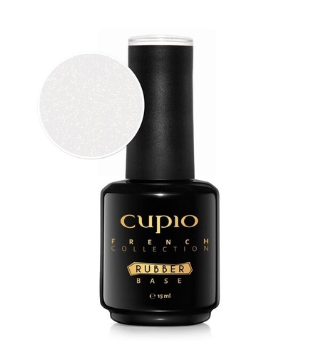 Rubber base French Collection - Milky White Shimmer Gold