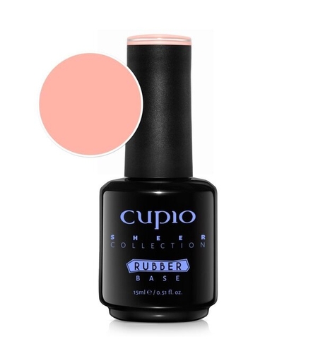 Rubber Base Sheer Collection - Peach Nectar 15ml