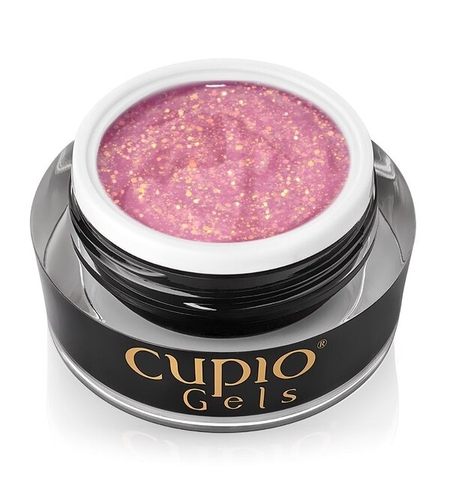 Изграждащ гел Cupio Glitter Glam - Flirty 15ml !!!Без TPO!!!
