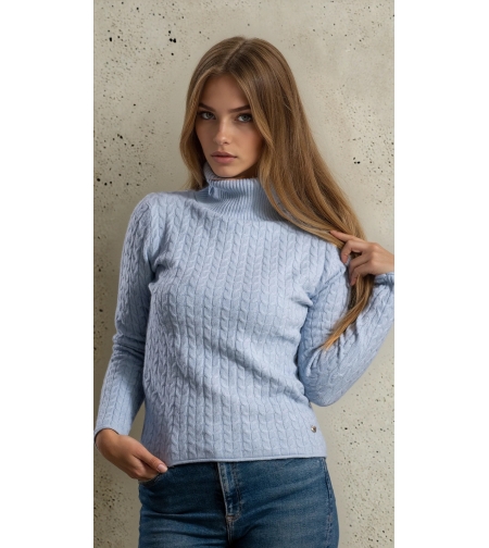 Поло със сърчице осморка -синьо