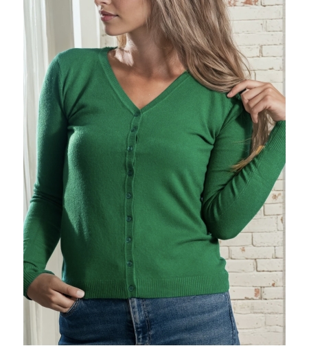 Жилетка шпиц плетиво -зелено