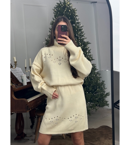 Плетен комплект Cozy Chic-екрю