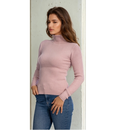 Поло рипс - розово