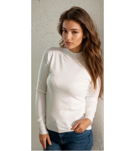 Полуполо с кашмир - екрю