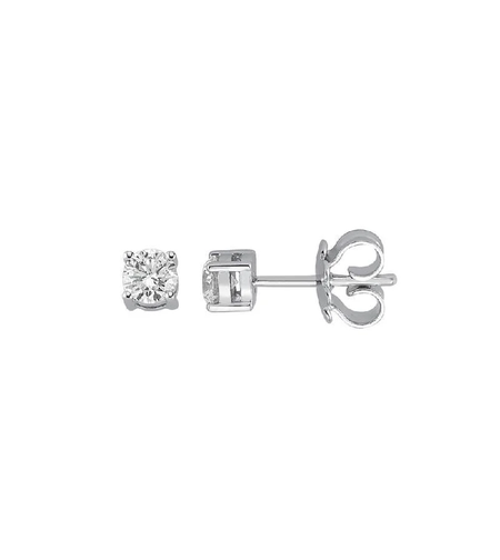 0.40 ct Single diamond earrings