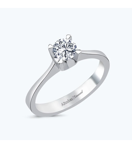 0.53 ct White gold diamond ring