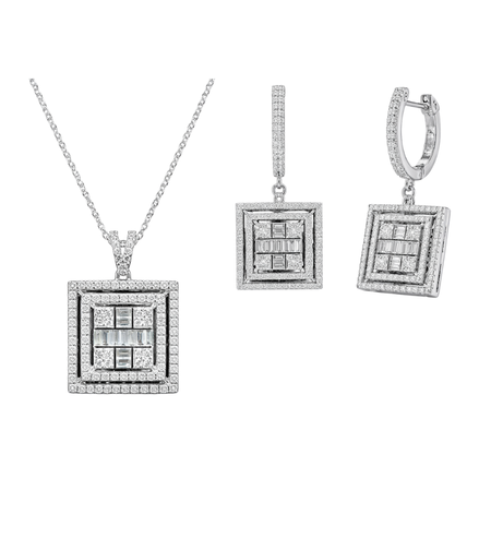 1.41 ct Set with diamonds