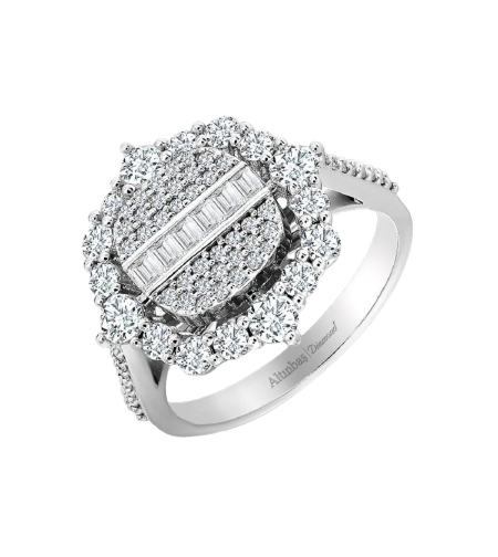 1.36 k White gold diamond ring
