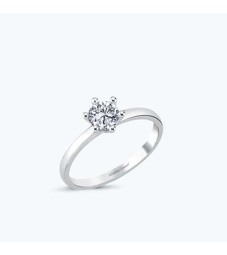 0.60 ct White gold diamond ring