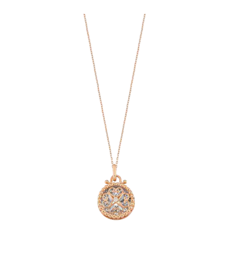 0.02 ct Diamond Necklace in Rose Gold
