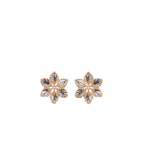 0.02 ct Diamond Earrings in Rose Gold