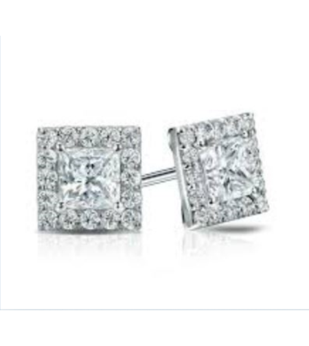 2.19 ct Investment diamond earrings