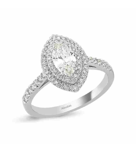 0.89 ct Marquise cut diamond ring