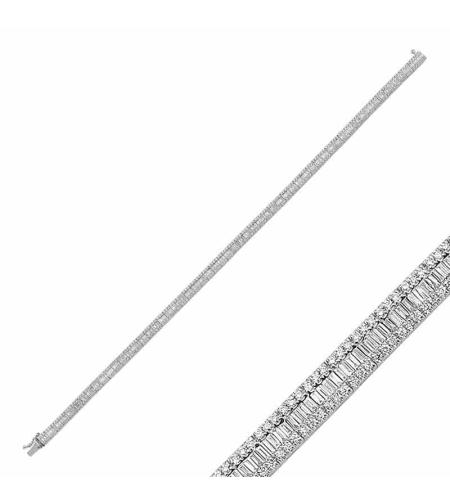 2.90 ct Diamond baguette bracelet