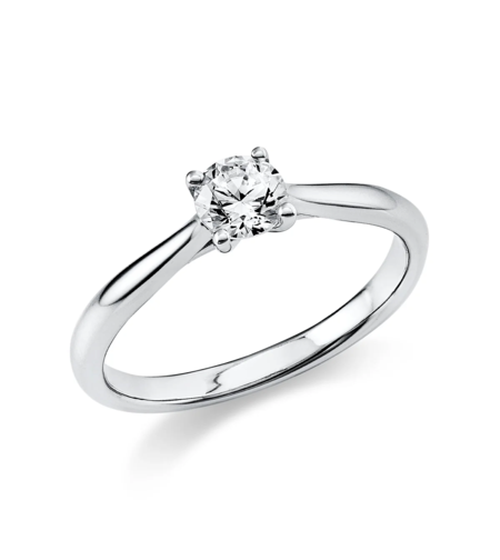0.90 ct White gold diamond ring