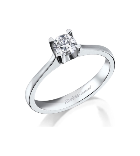 0.52 ct Diamond ring on white gold
