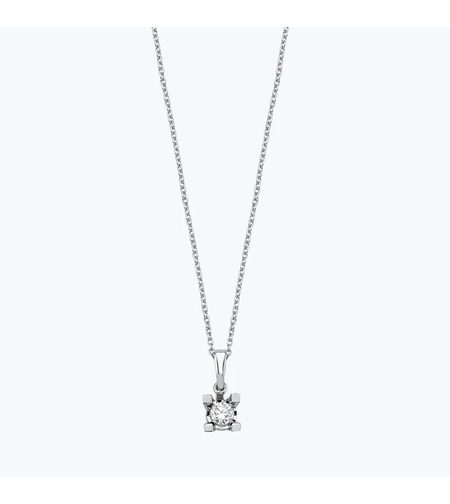 0.14 ct Classic diamond necklace