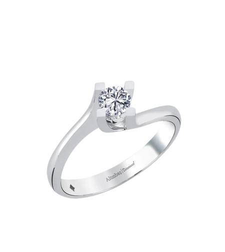 0.32 к Класически пръстен с диамант