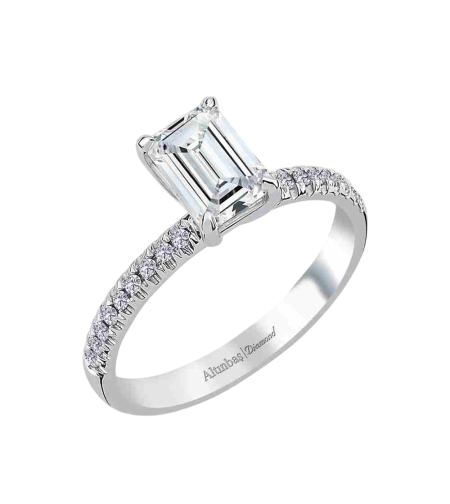 0.41 k Ring with baguette diamonds