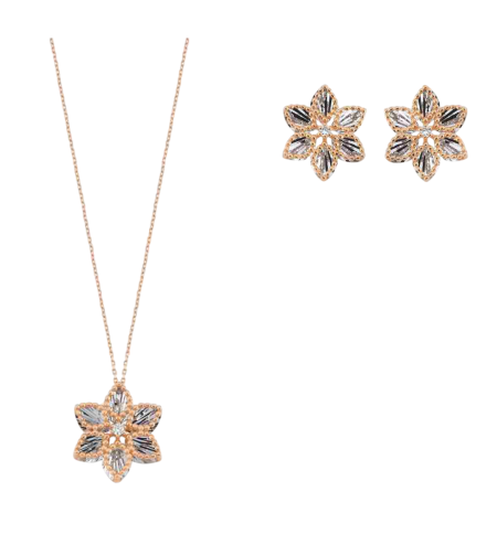 0.05 ct Diamond set rose gold