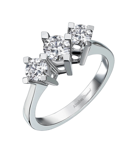 0.76 ct Tria diamond ring
