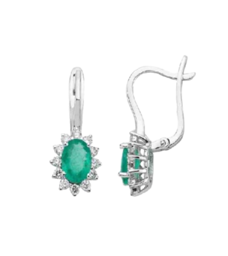 2.05 к Обеци със смарагди и диаманти