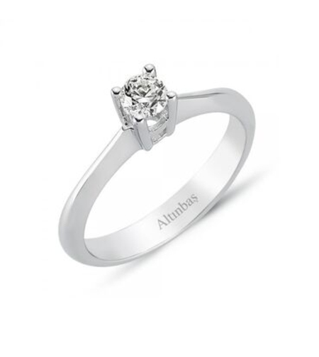 0.82 ct Diamond white gold ring