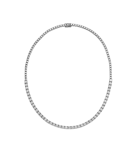 5.66 ct Straight line diamond necklace