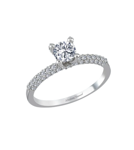 1.40 ct Diamond white gold ring