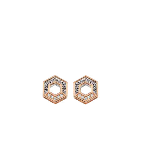 0.05 ct Diamond Earrings in Rose Gold