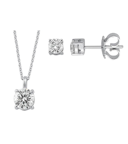 0.60 ct Classic set with diamonds