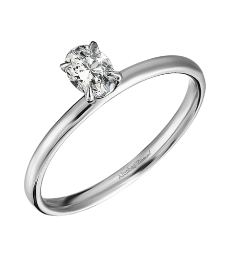 0.40 ct Diamond ring oval cut