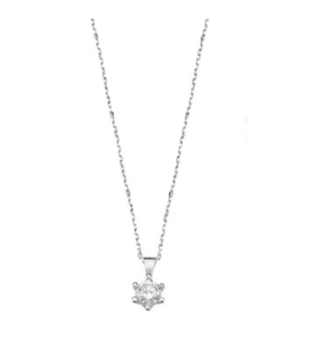 0.10 к Колие с един диамант