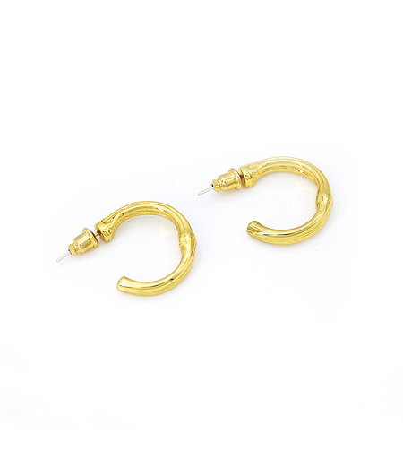 Обеци жълто позлатяване халки 2405112599851 | Колекция Desert Shine