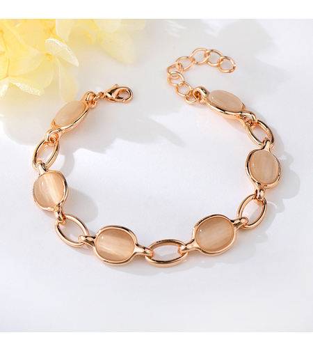 Гривна розово позлатяване захванати елементи | Колекция Rose Gold | Бижута Invoke.bg