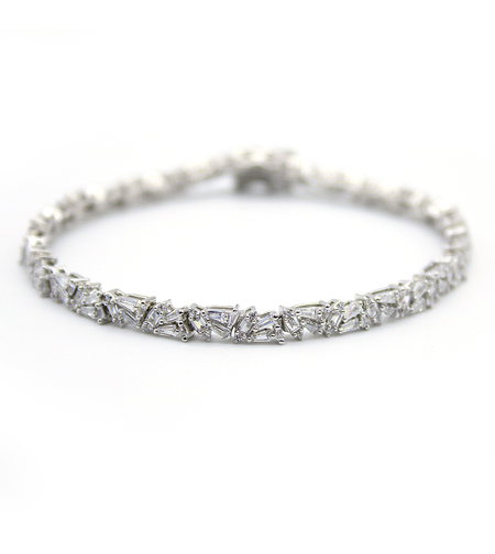 Сребърна тенис гривна 2700000071175 | Колекция Silver Premium