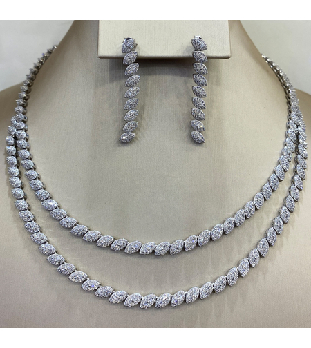 Сребърен комплект Роса | Колекция Silver Premium | Бижута Invoke