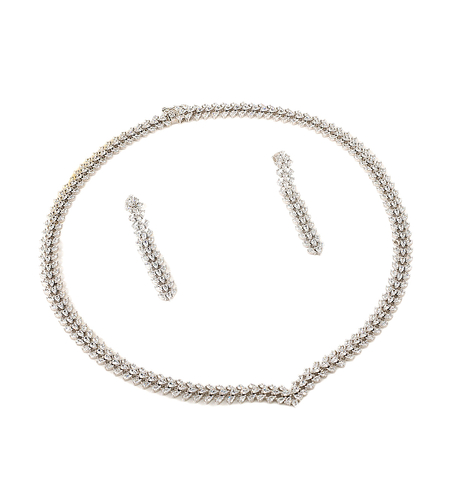 Сребърен комплект Флорална композиция | Колекция Silver Premium | Бижута Invoke.bg