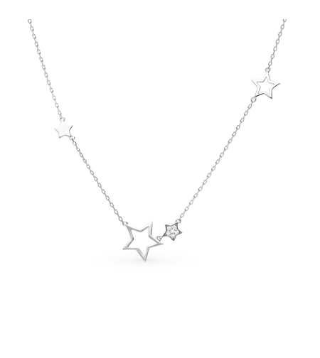 Нежно сребърно колие звезди | колекция Delicate Silver
